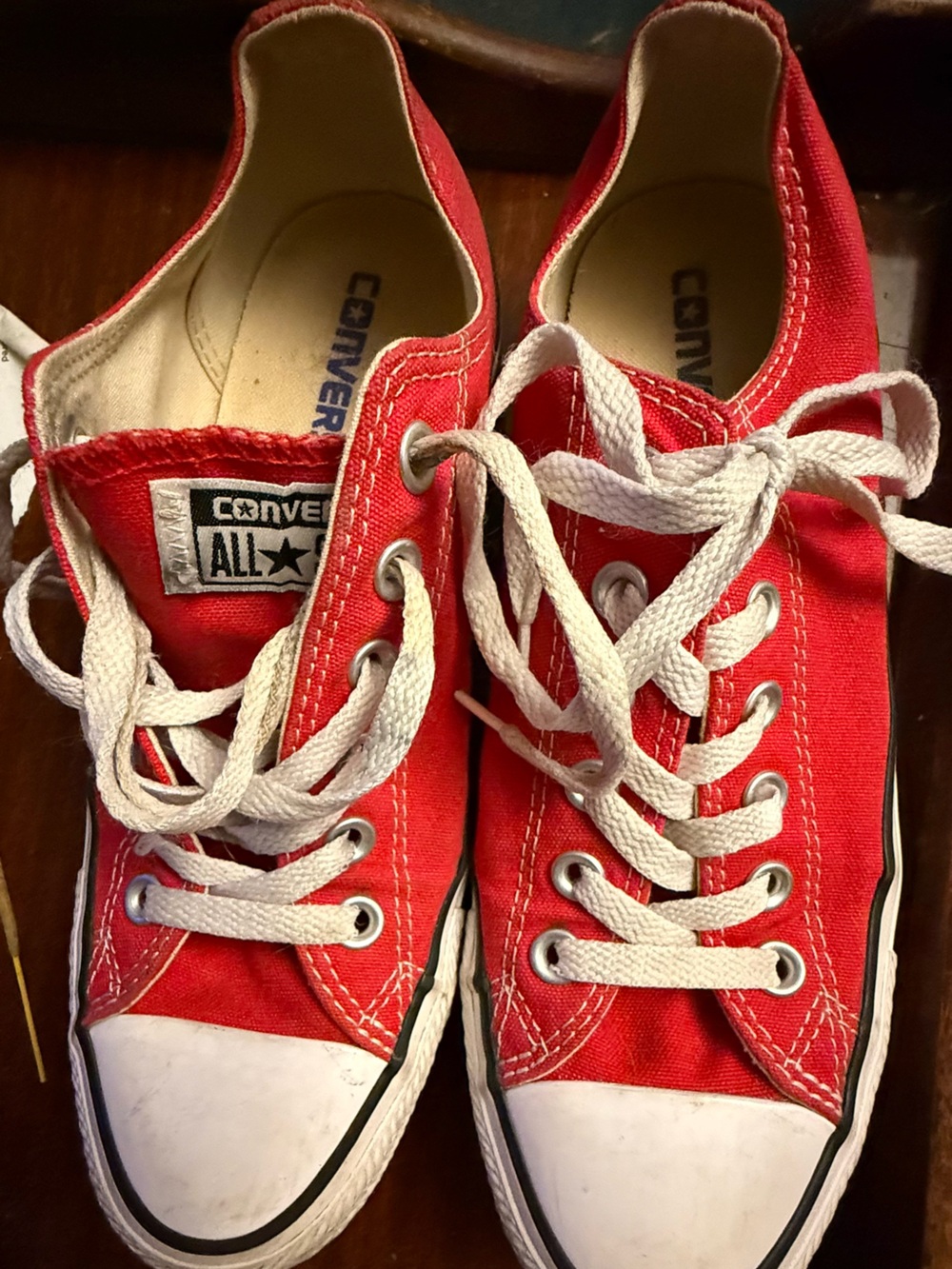 Lightly Loved RED Converse Chucks